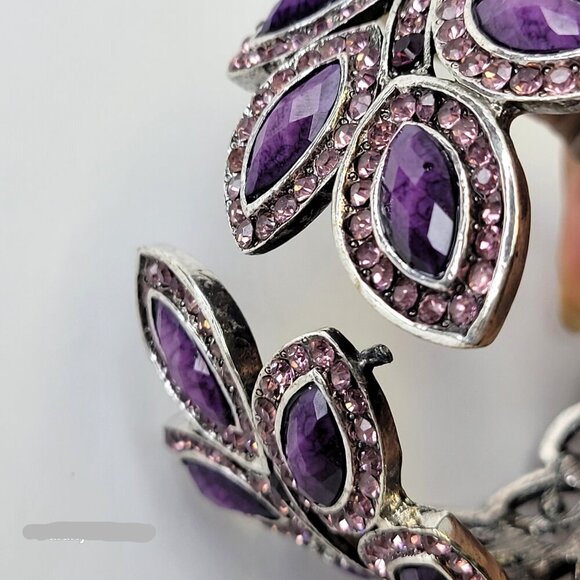 Purple Cuff Bracelet Purple Bangle - Picture 7 of 11